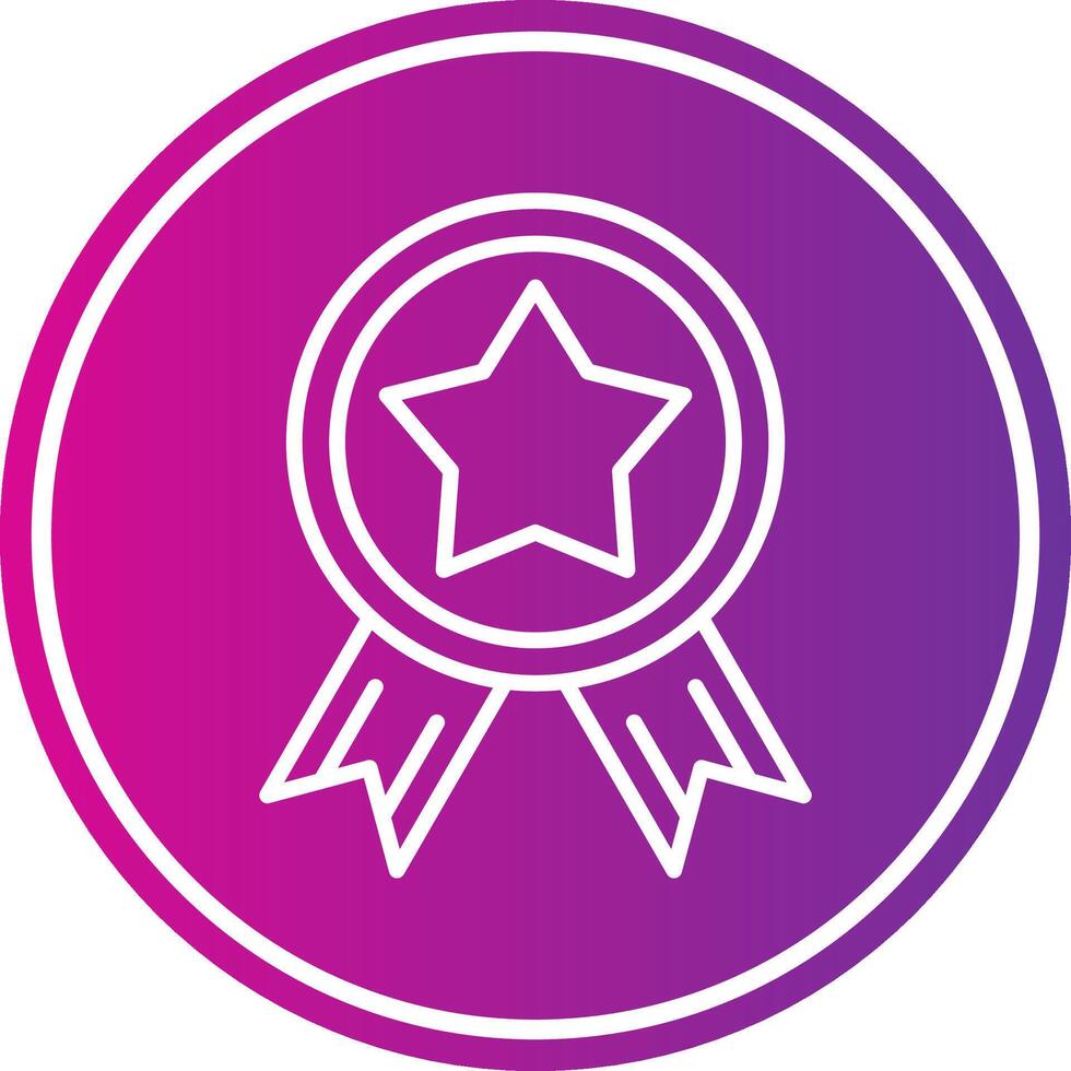 Win Line Gradient Circle Icon vector