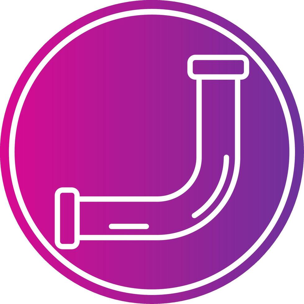 Pipe Line Gradient Circle Icon vector