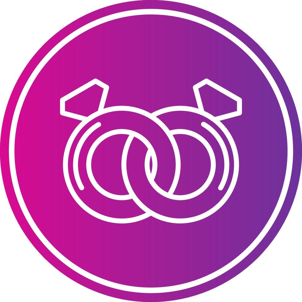 Ring Line Gradient Circle Icon vector