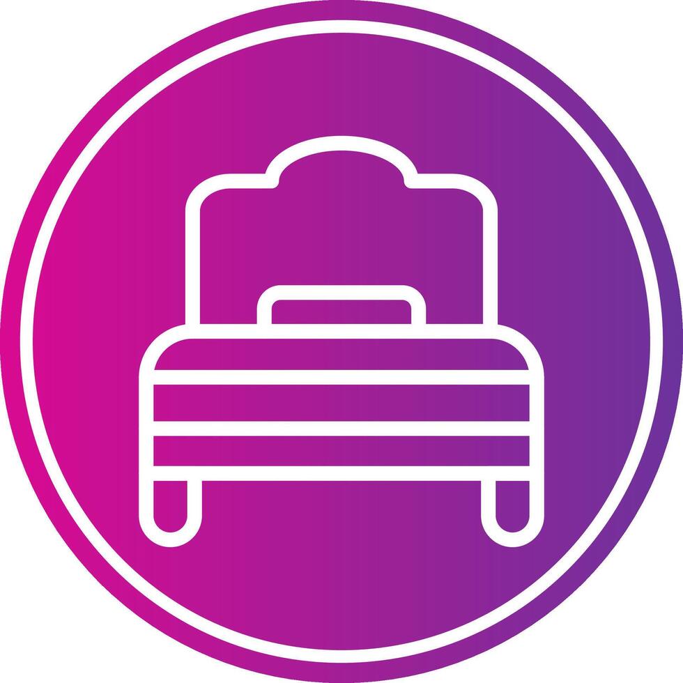 Rest Line Gradient Circle Icon vector