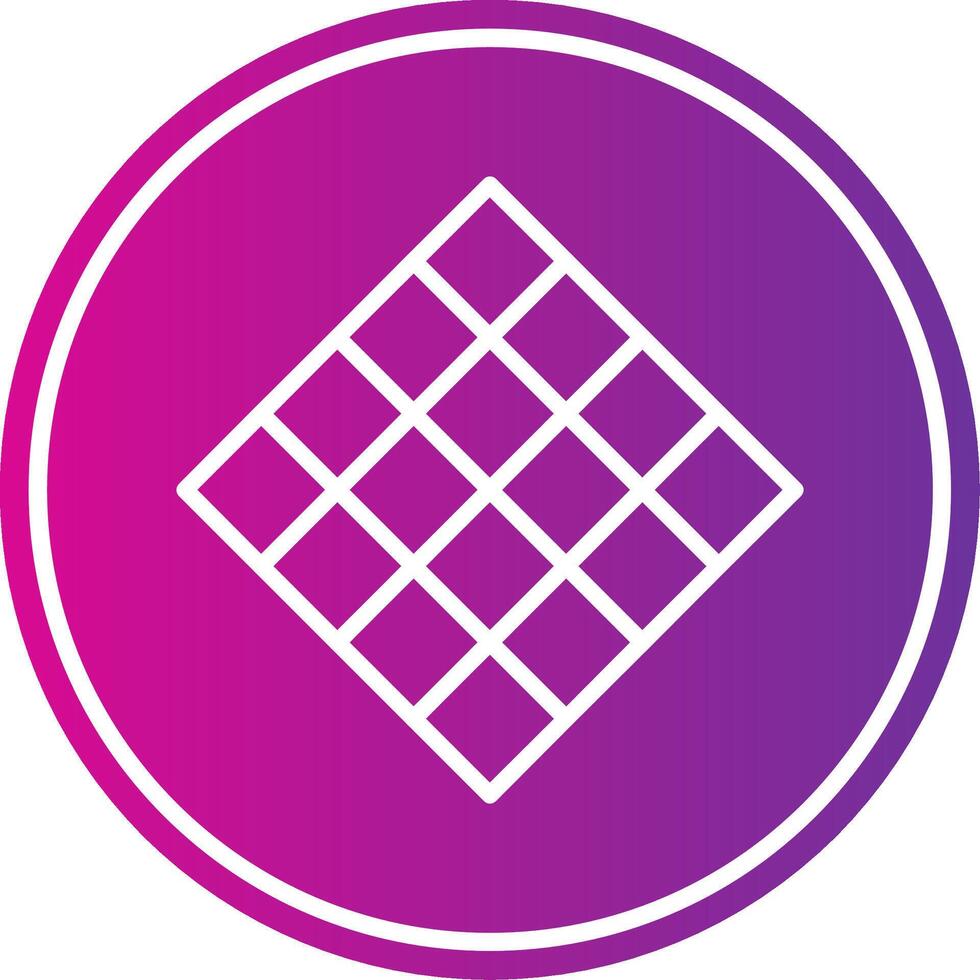 Tiles Line Gradient Circle Icon vector