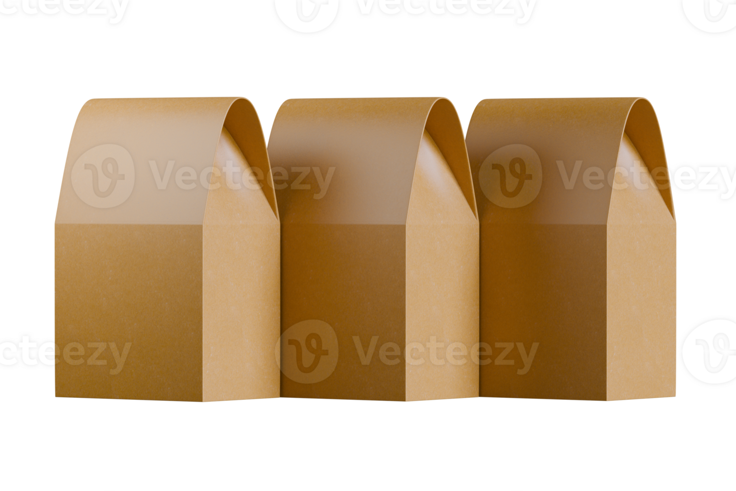 recycling paper bag isolated on transparent background png