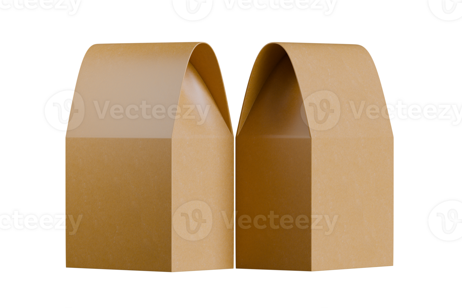 Two Pouch packaging realistic render png