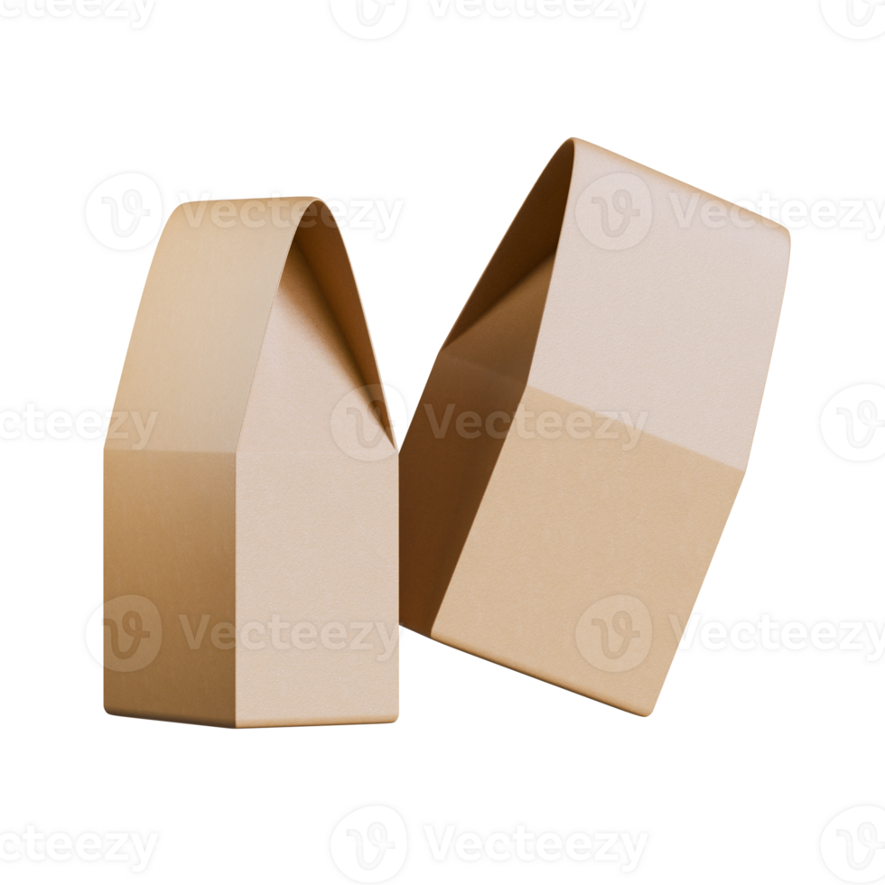 Realistic pouch package food container png