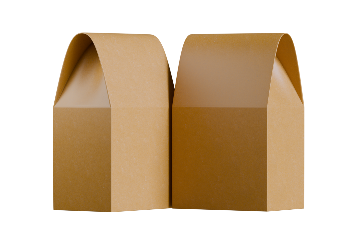Paper bag brown color isolated transparent background png