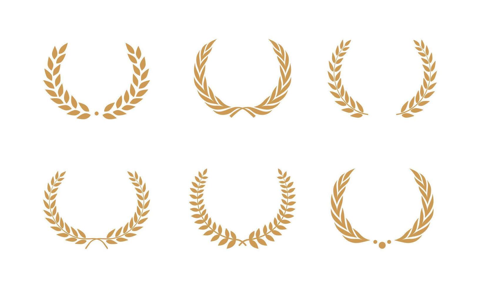 Laurel wreath element. Suitable for award and certificate design element. vector