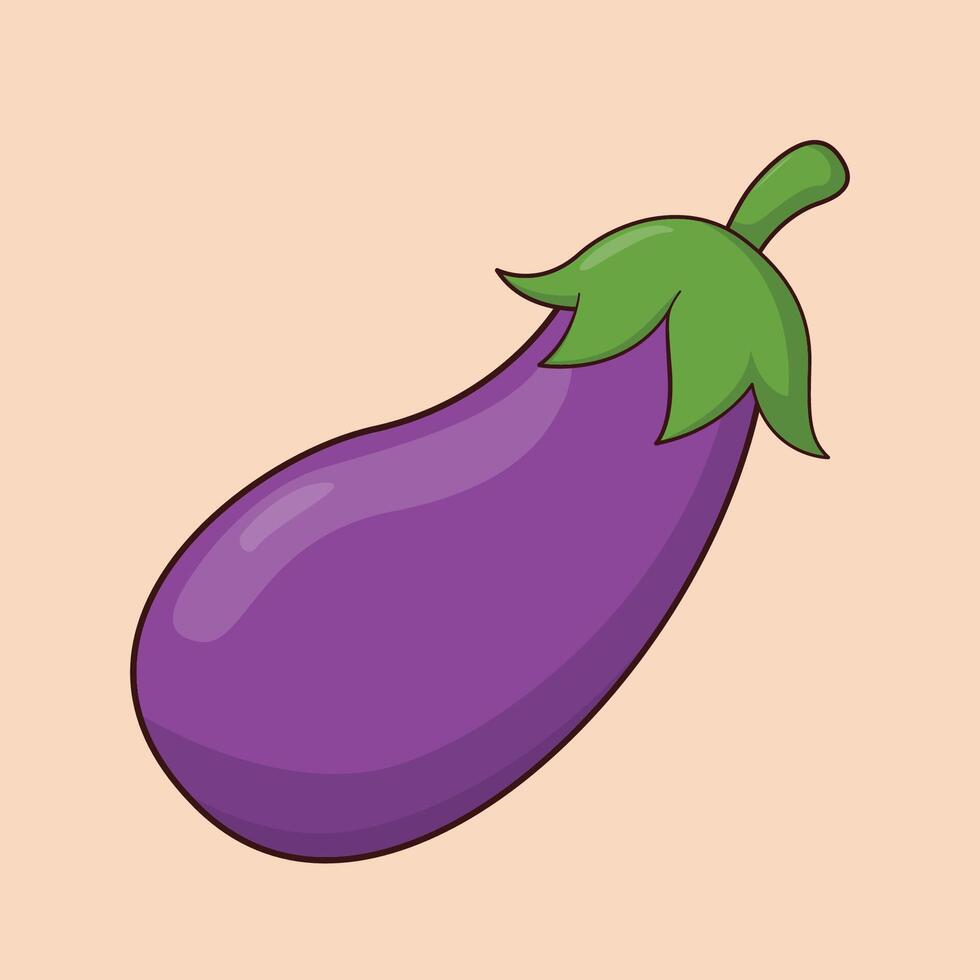 Eggplant concept with icon design, illustration vector
