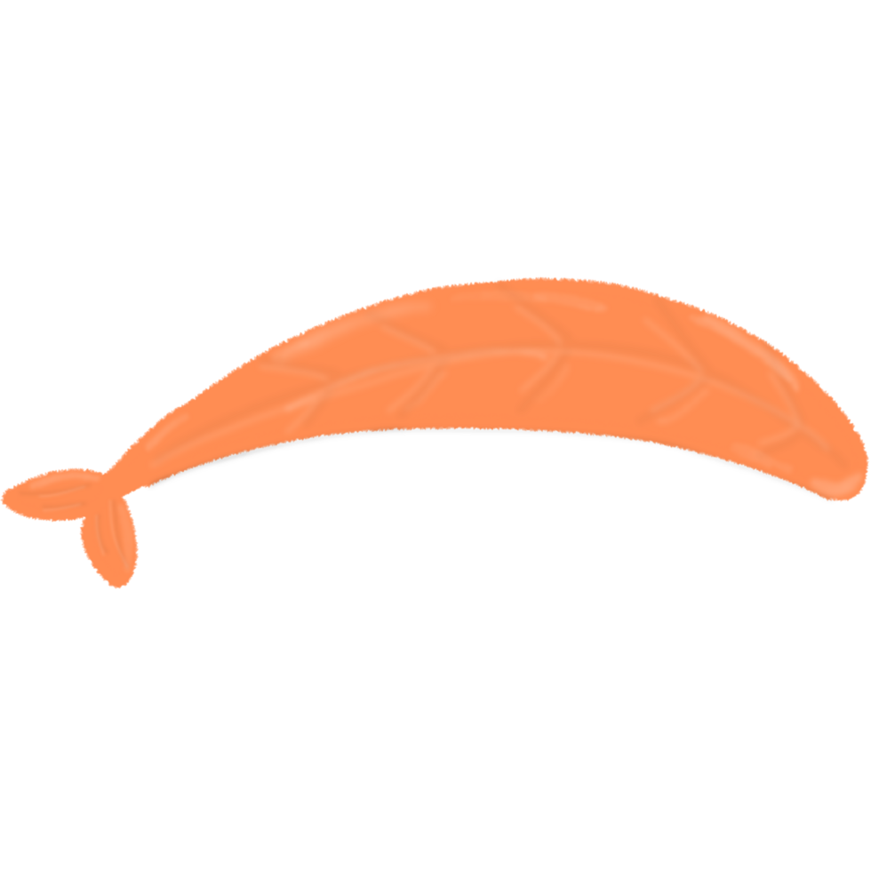 Shrimp and rice sushi png