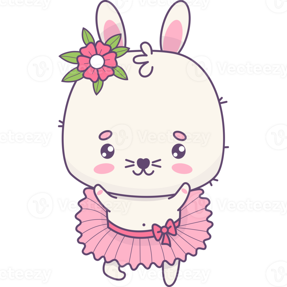 Bunny girl ballerina png