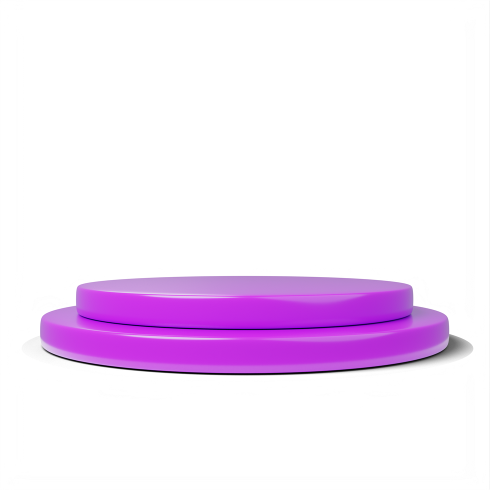 3D circular pink base for placing objects png