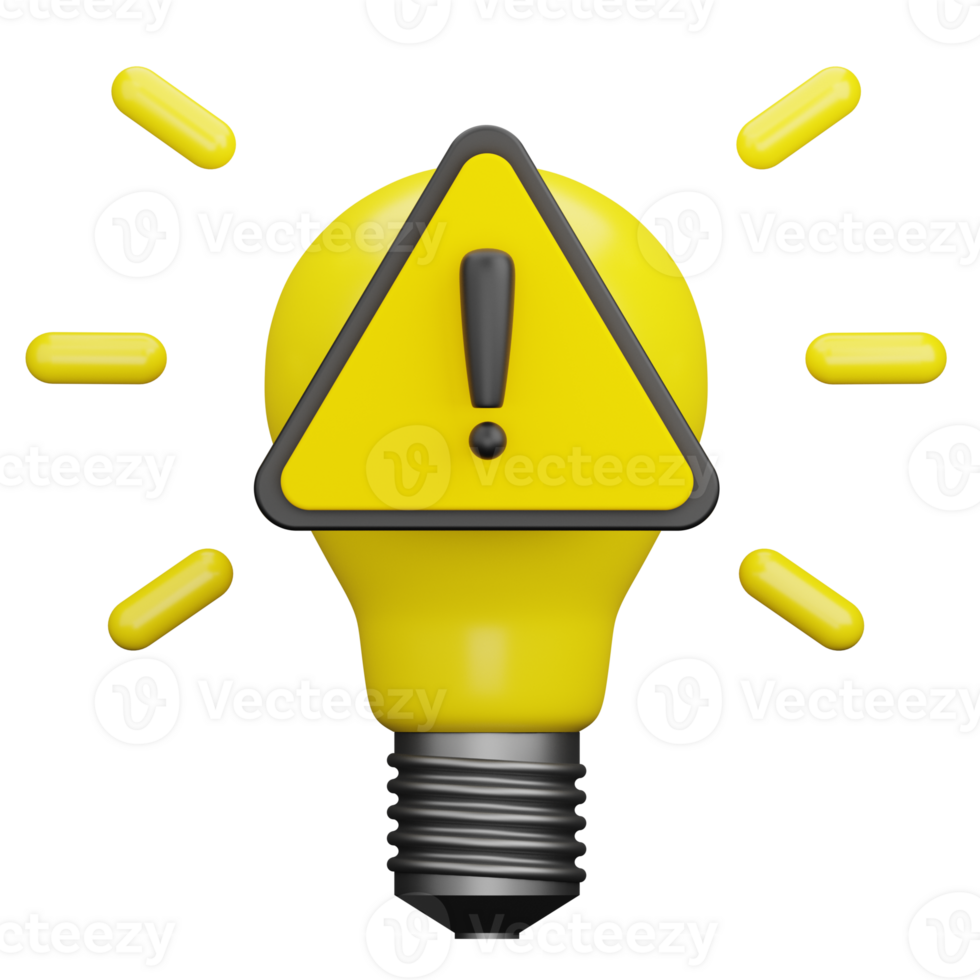 Important Idea 3D Illustration png