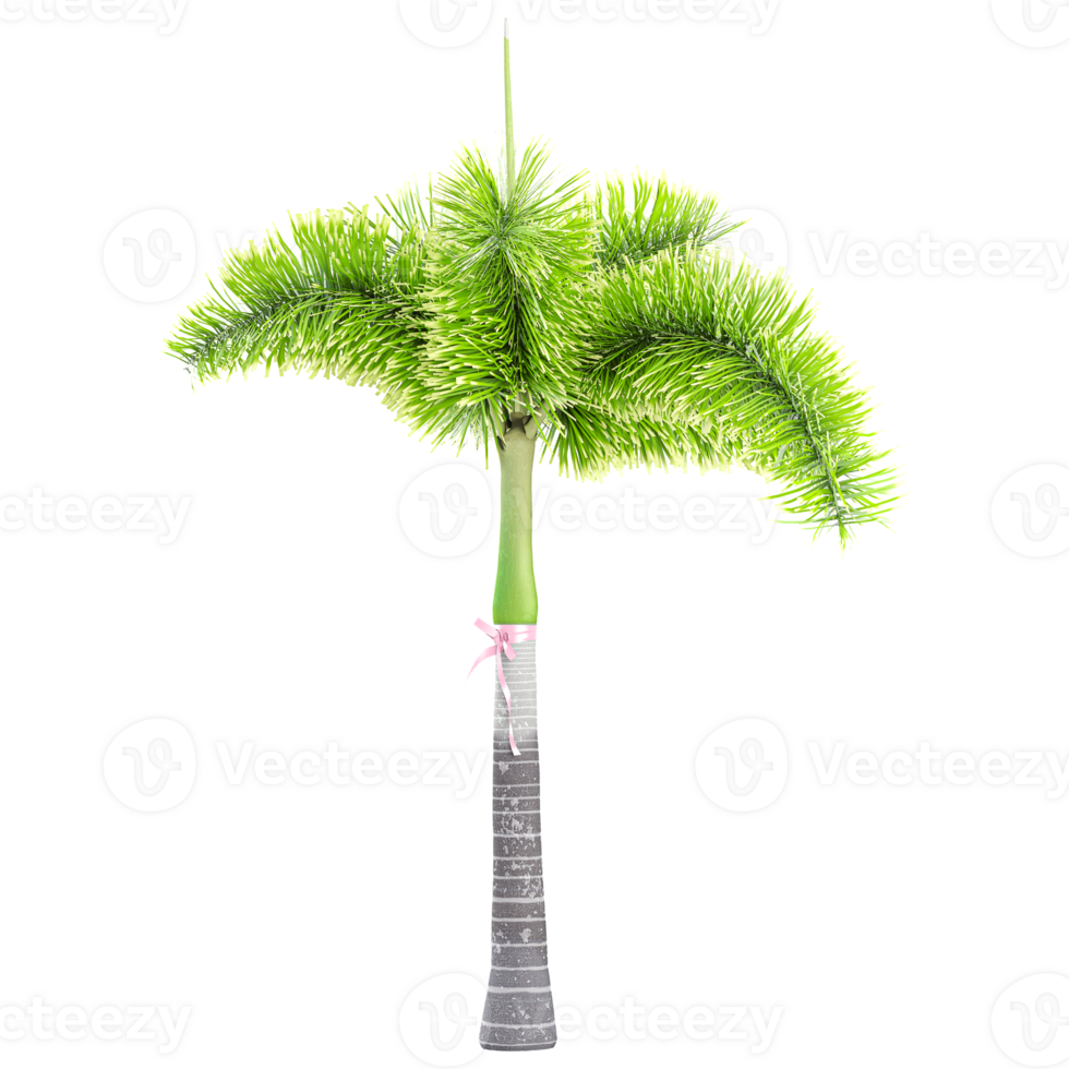 collection of Wodyetia bifurcata palm tree with realistic style png