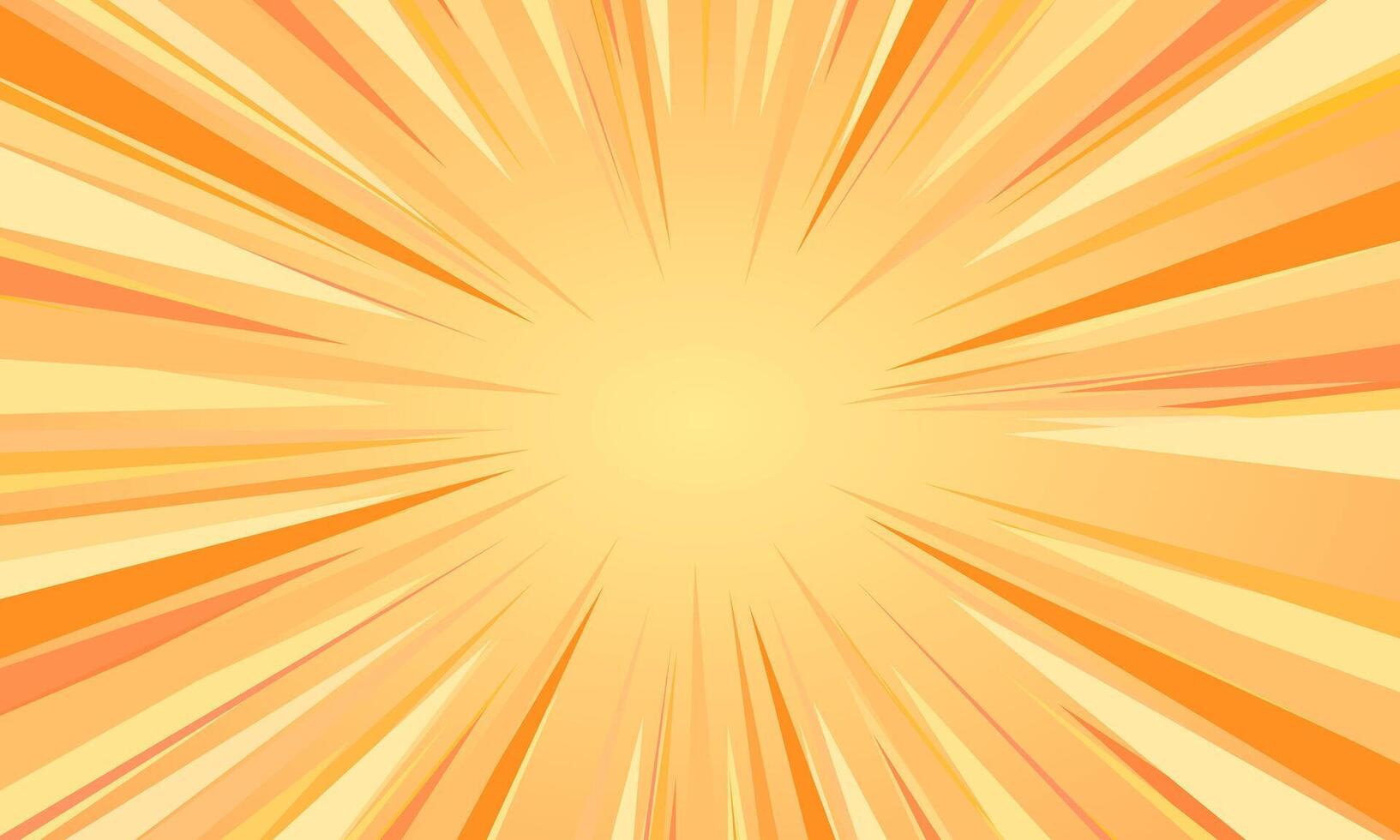 yellow sunburst pattern comic pop art background vector