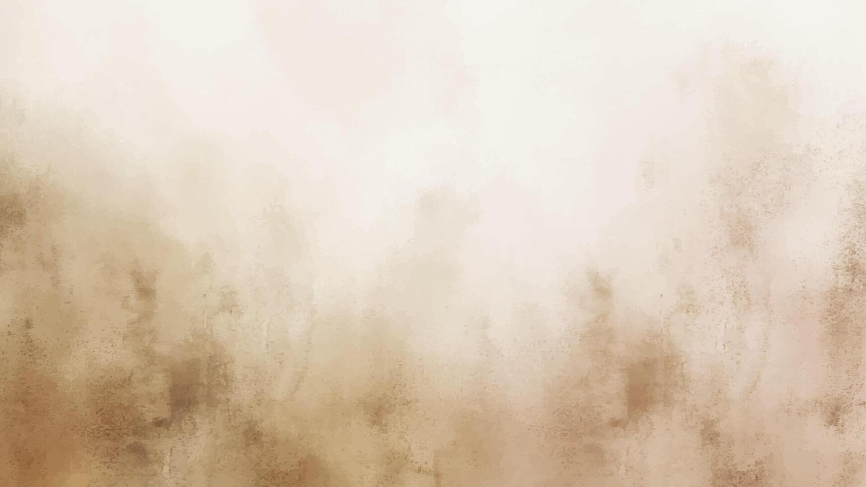 Abstract horizontal watercolor dark brown background. Hand drawn texture. Brush stroked painting pastel color watercolour vector