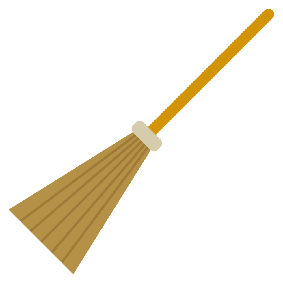Illustration of a Household Broom png