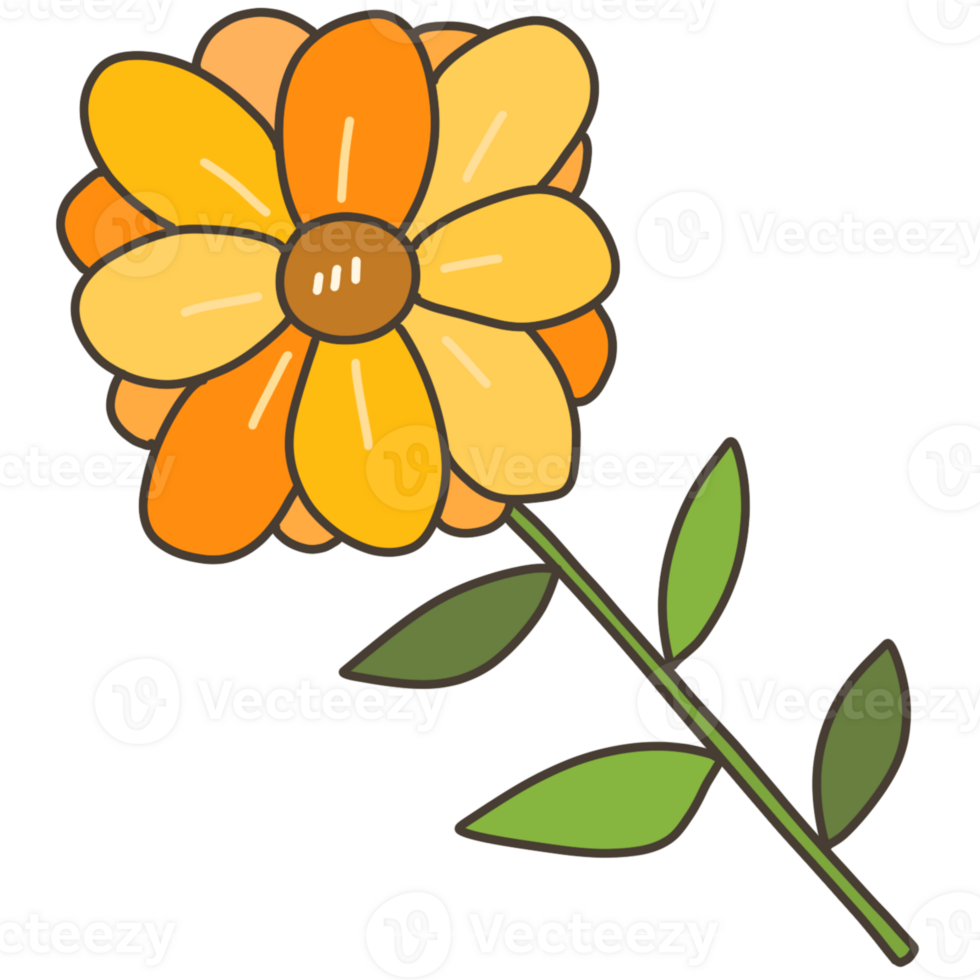 Yellow flower clipart png