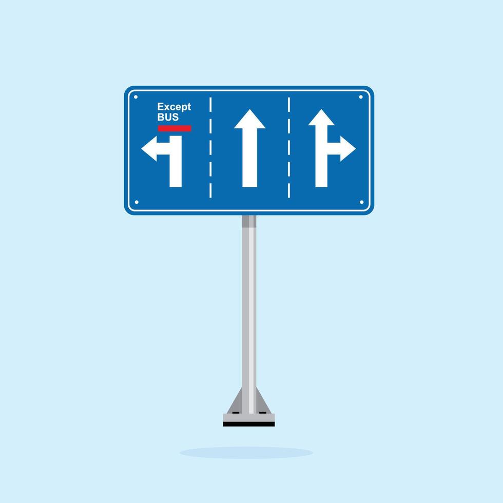 road sign icon, Appropriate traffic lanes traffic on blue checkered board. suitable for poster use and web icon vector