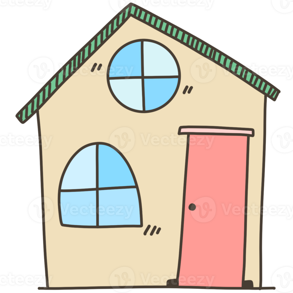 green gable house png
