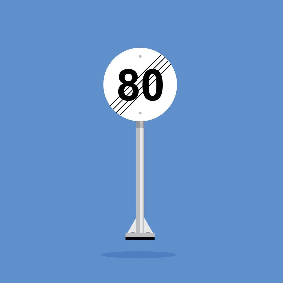 Road sign icon, Speed Limit Ends. suitable for poster use and web icons vector