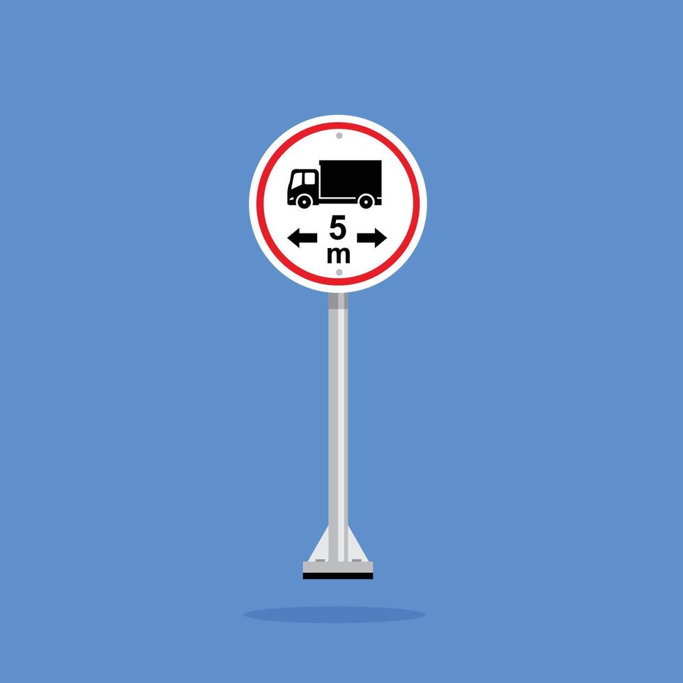 Road sign icon, Vehicle Length Limit suitable for poster use and web icons vector
