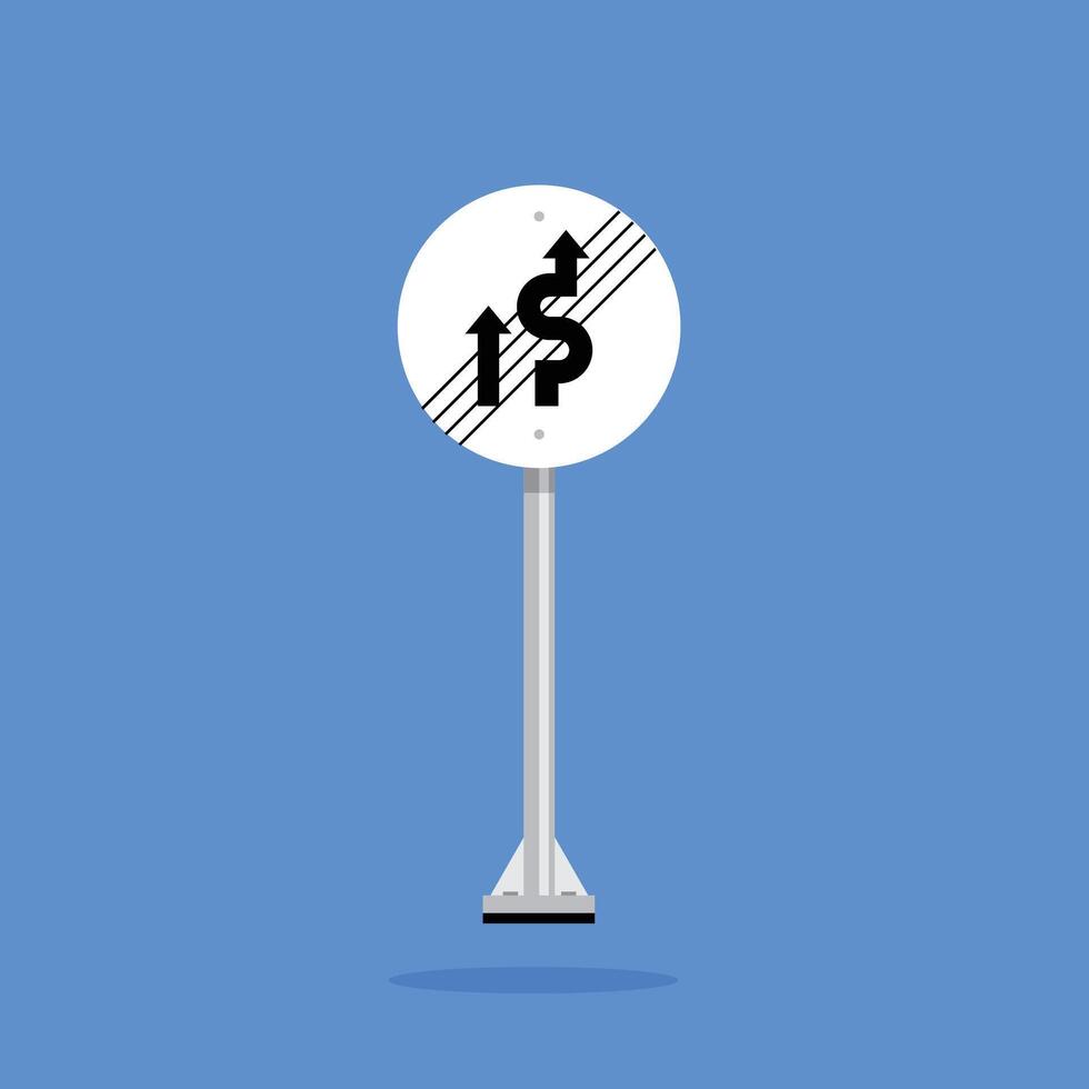 Road sign icon, End of Overtaking Prohibition. suitable for poster use and web icons vector
