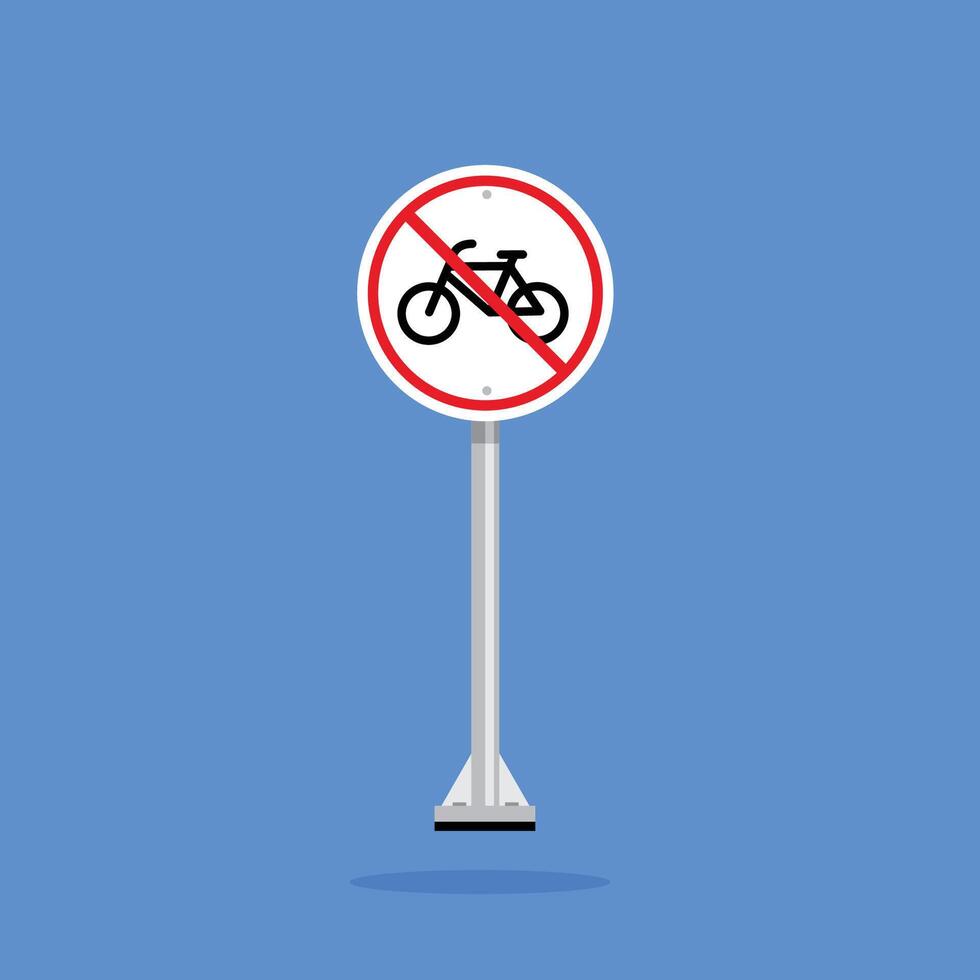 road sign icon, bicycles no parking allowed. suitable for poster and web icon use vector