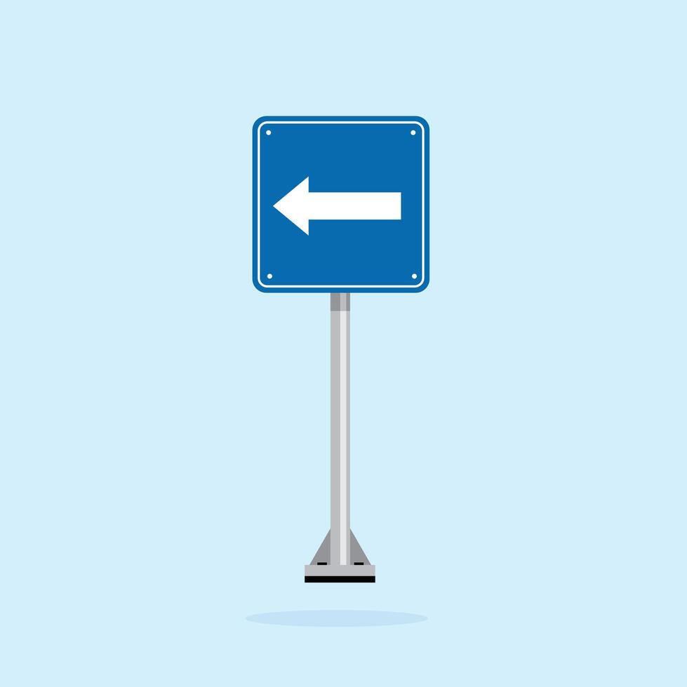 road sign icon, One Way traffic on blue checkered board. suitable for poster use and web icon vector