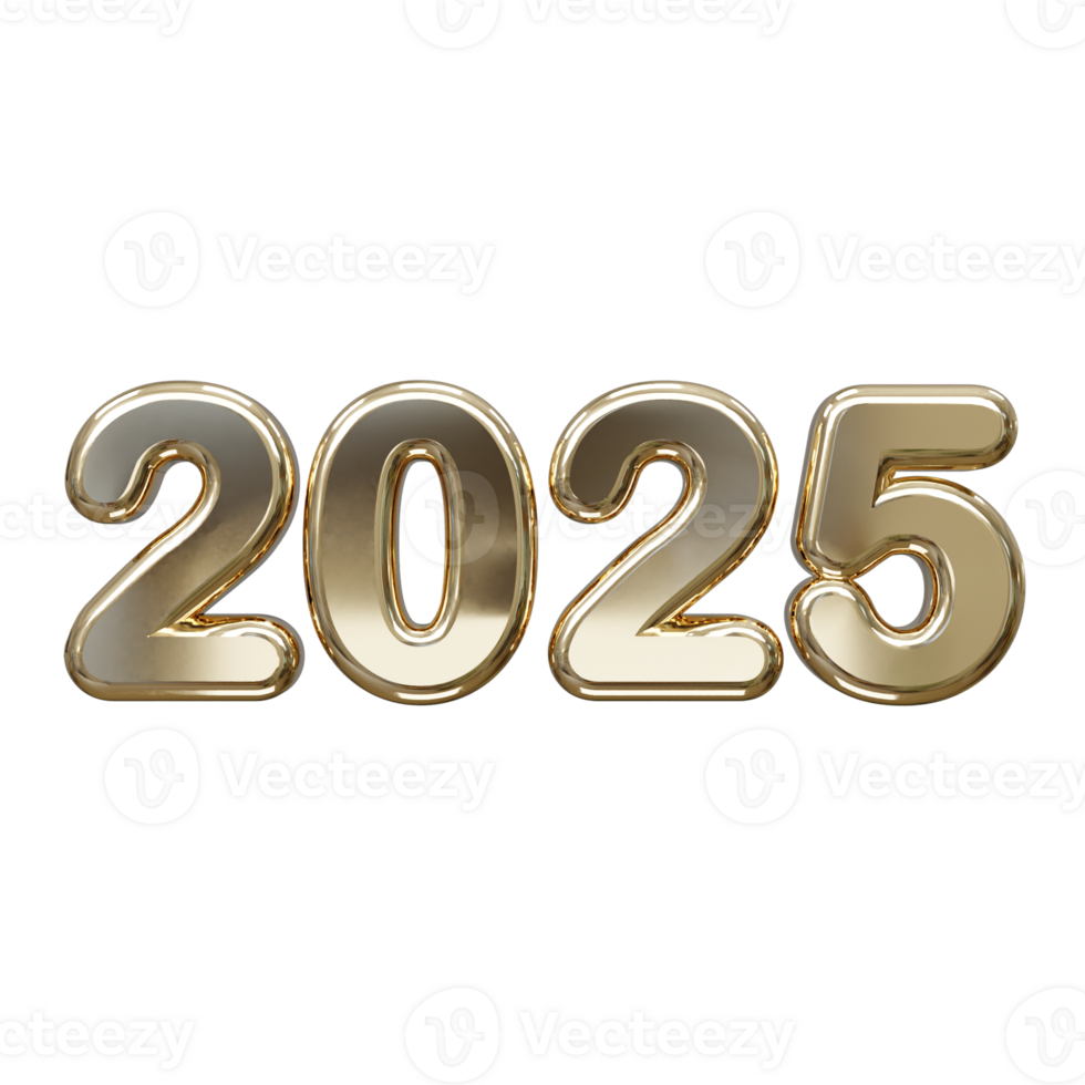 Happy new year text effect rendering illustration png