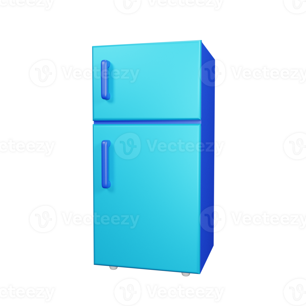 3D Rendering Frezzer Icon Object png