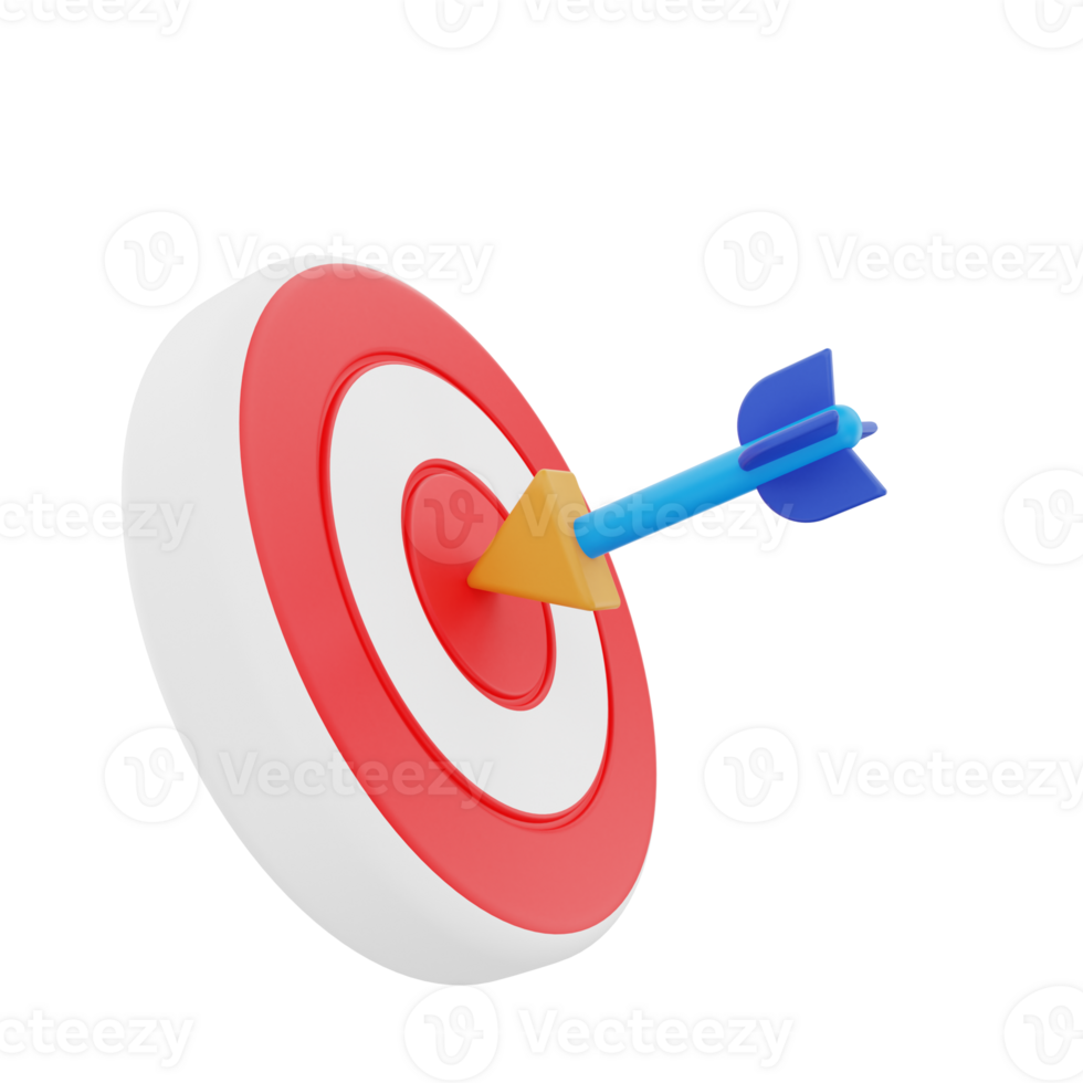 3D Rendering Target Icon Object png