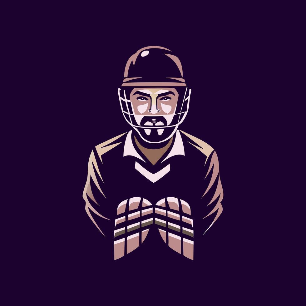 Fielder illustration in flat style vector