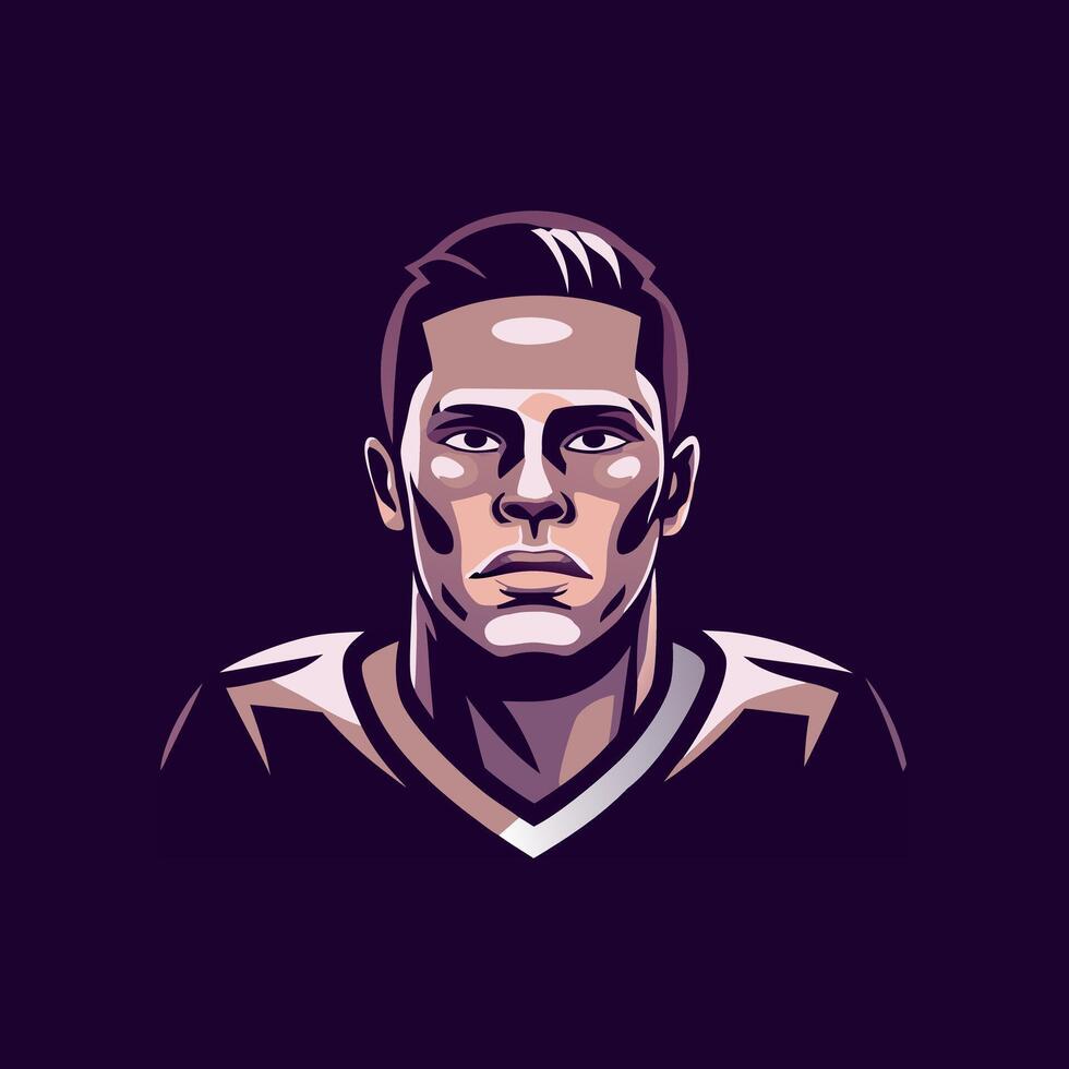 A flat illustration of game player vector