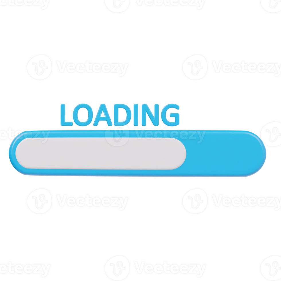 Loading icon stock 3d render illustration png