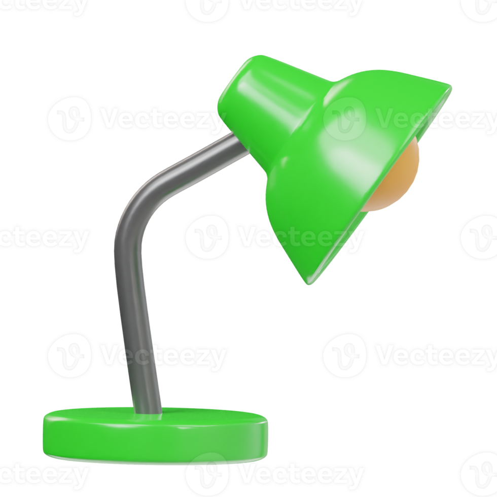 Table lamp ispmetric icon 3d render illustration png