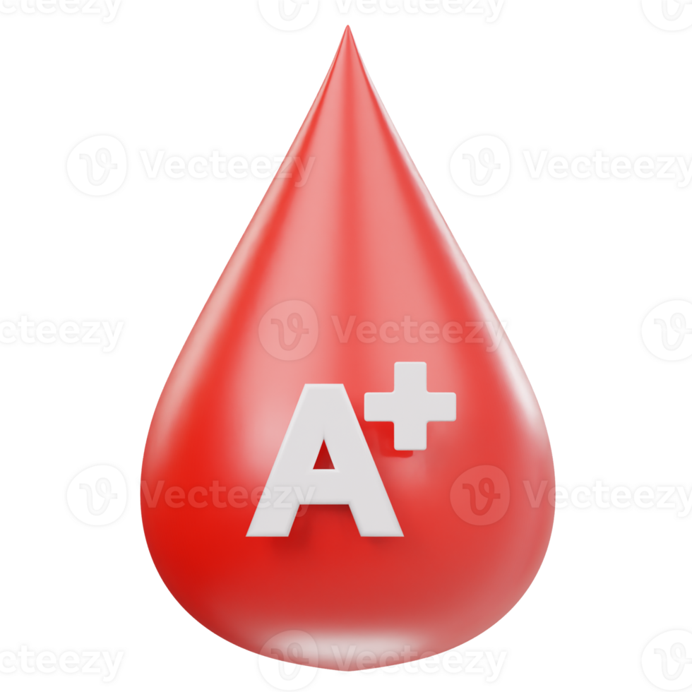 Blood A positive icon 3d render illustrtion png
