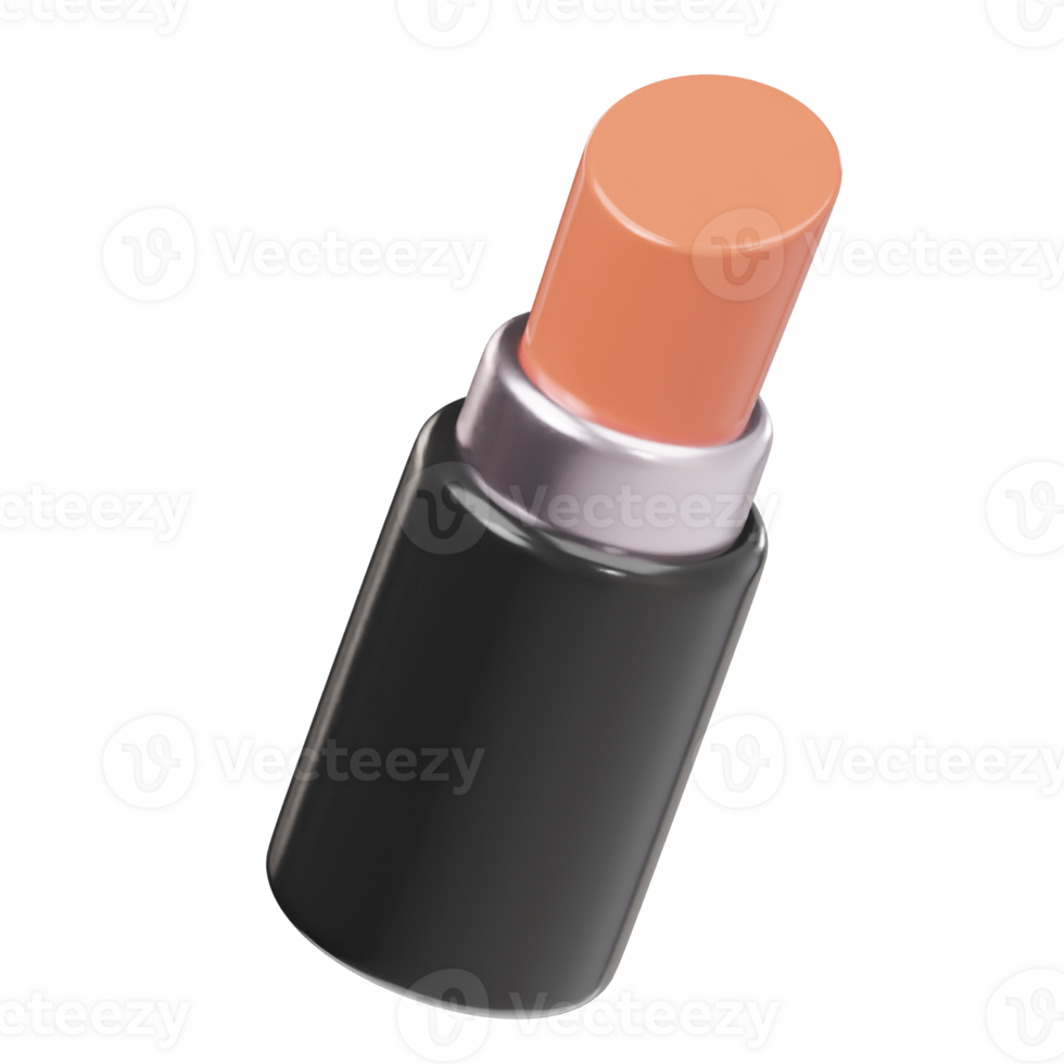 Cosmetic lipstick icon 3d render illustration png