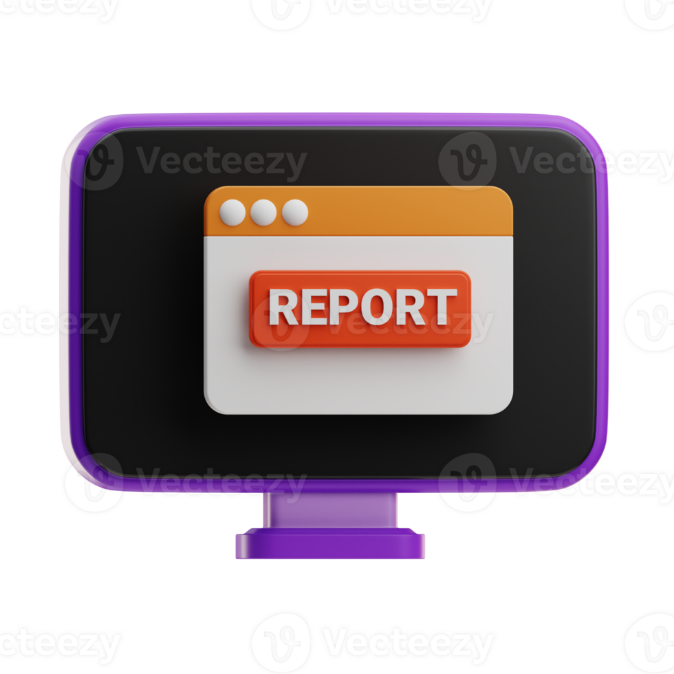 Business Report Business finacial illustration 3D png