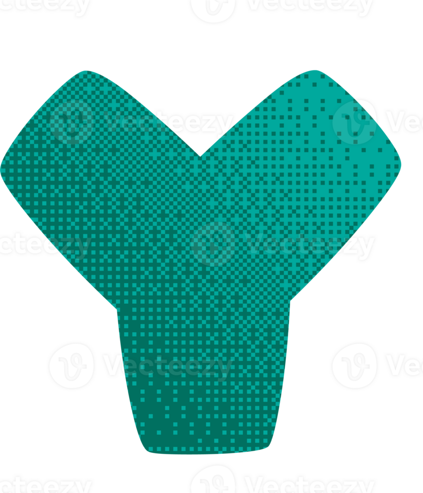letter Y pixelate texture png