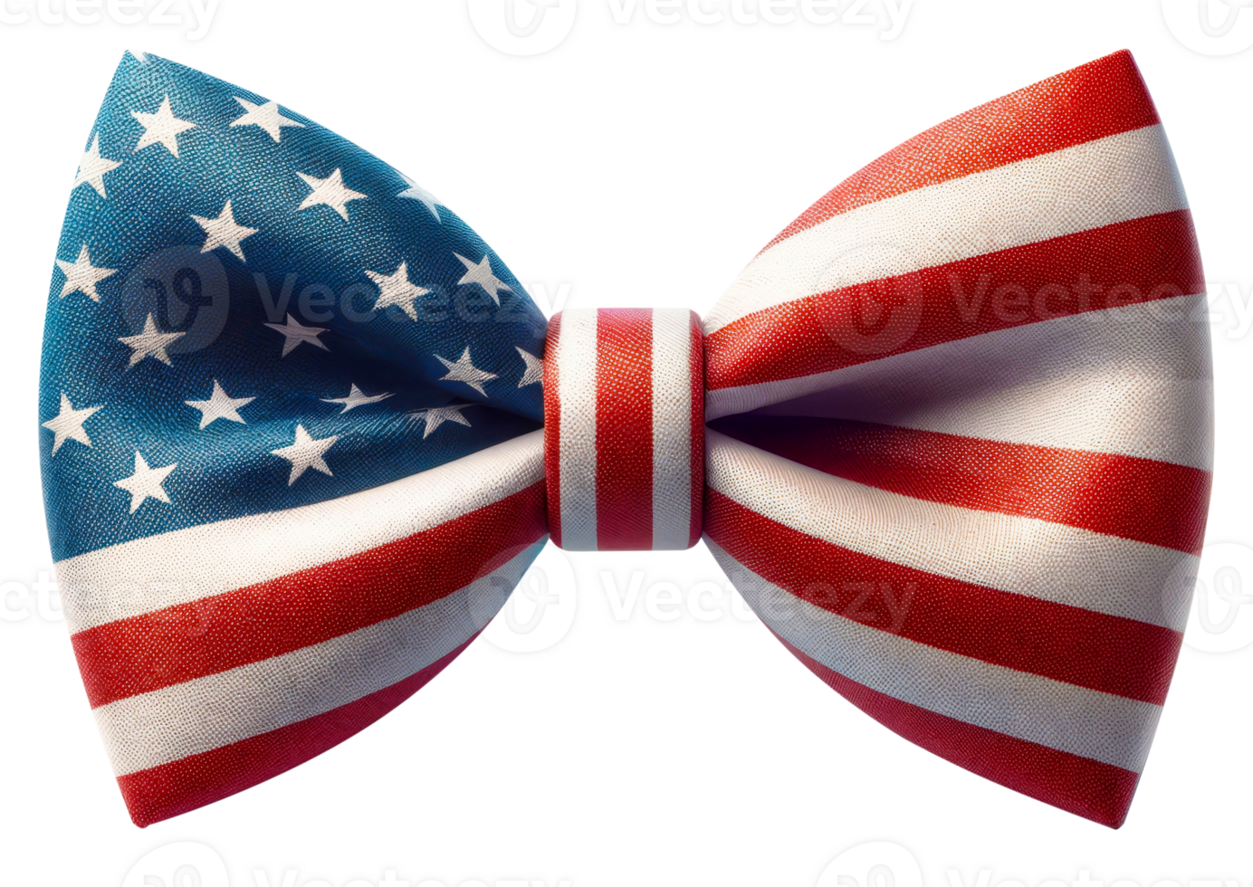 Patriotic Bow tie with USA flag cut out png