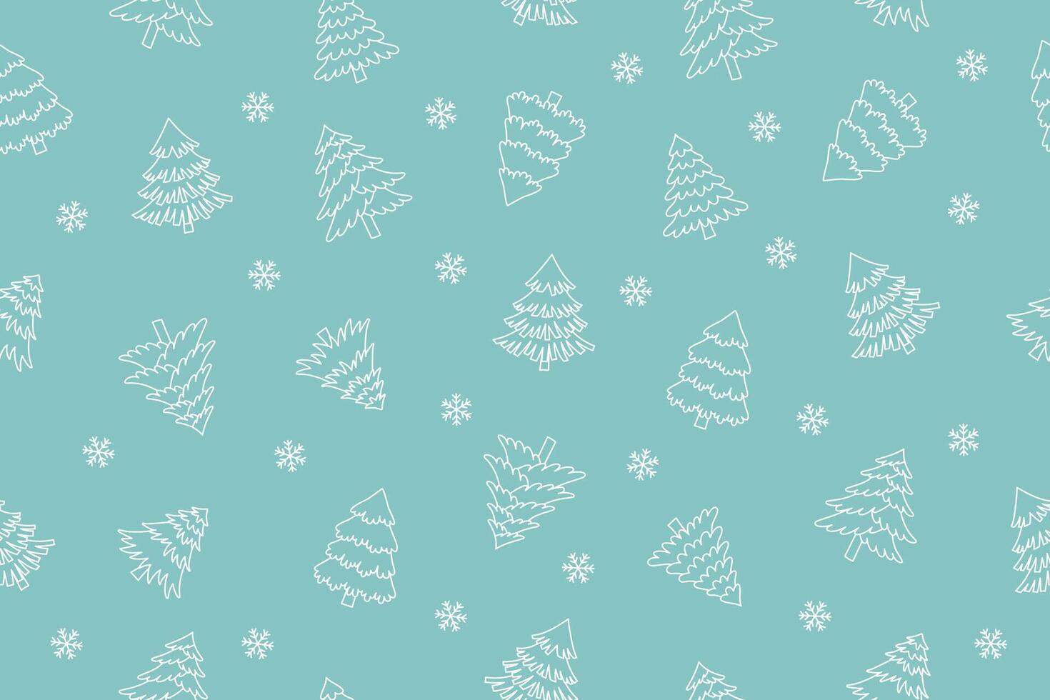ChrisChristmas seamless pattern of Christmas trees on blue background. Christmas background. Christmas paper. vector