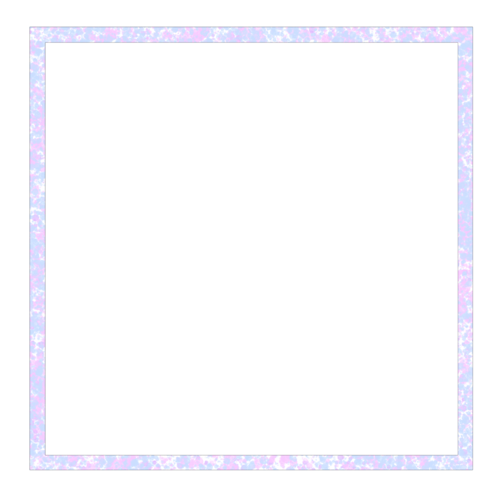 A square frame with blue and pink paint splatter png