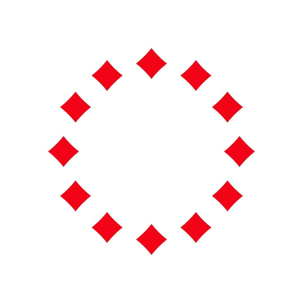 Diamonds circle frame. vector