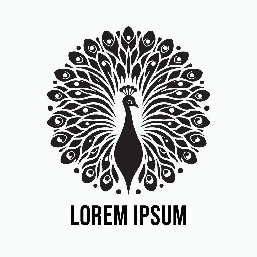 Eye-Catching Peacock Logo Designs for Businesses vector
