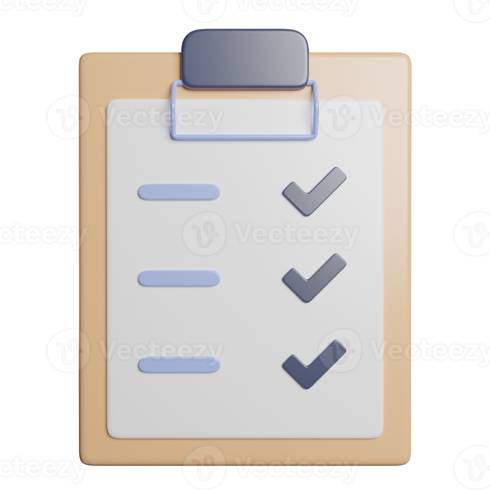 Checklist Document Clipboard png