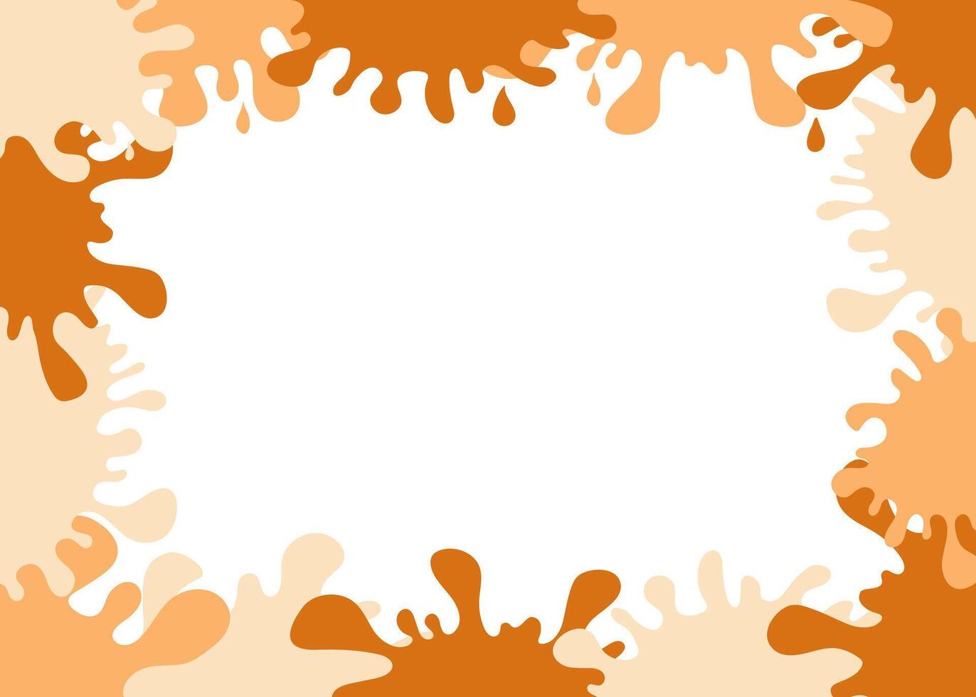 Frame, border. Color spots, paint blots, ink. Paint drops, splashes. Abstract background, banner. Background isolated. vector