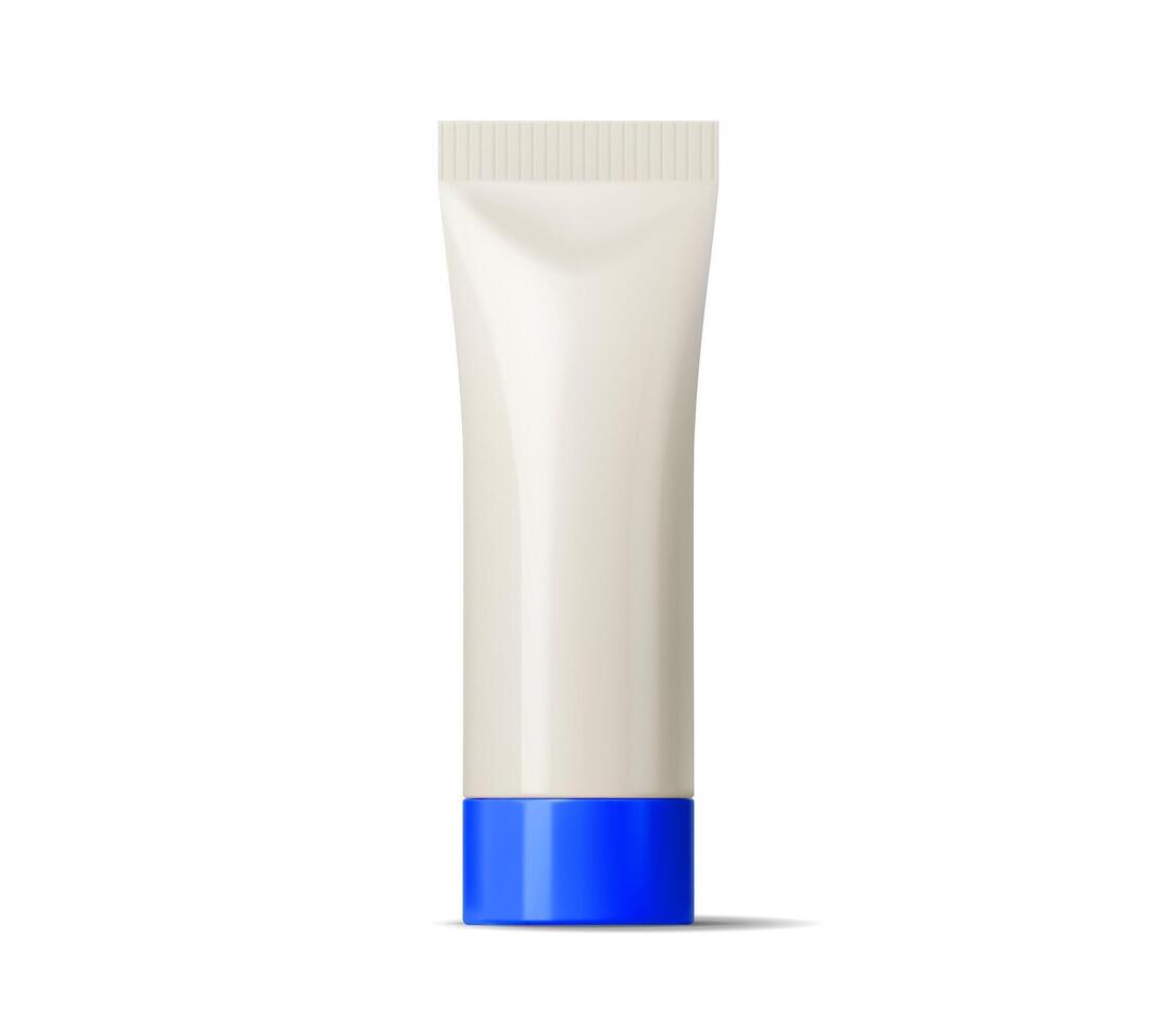 Mayonnaise sauce tube container, 3d mayo package vector