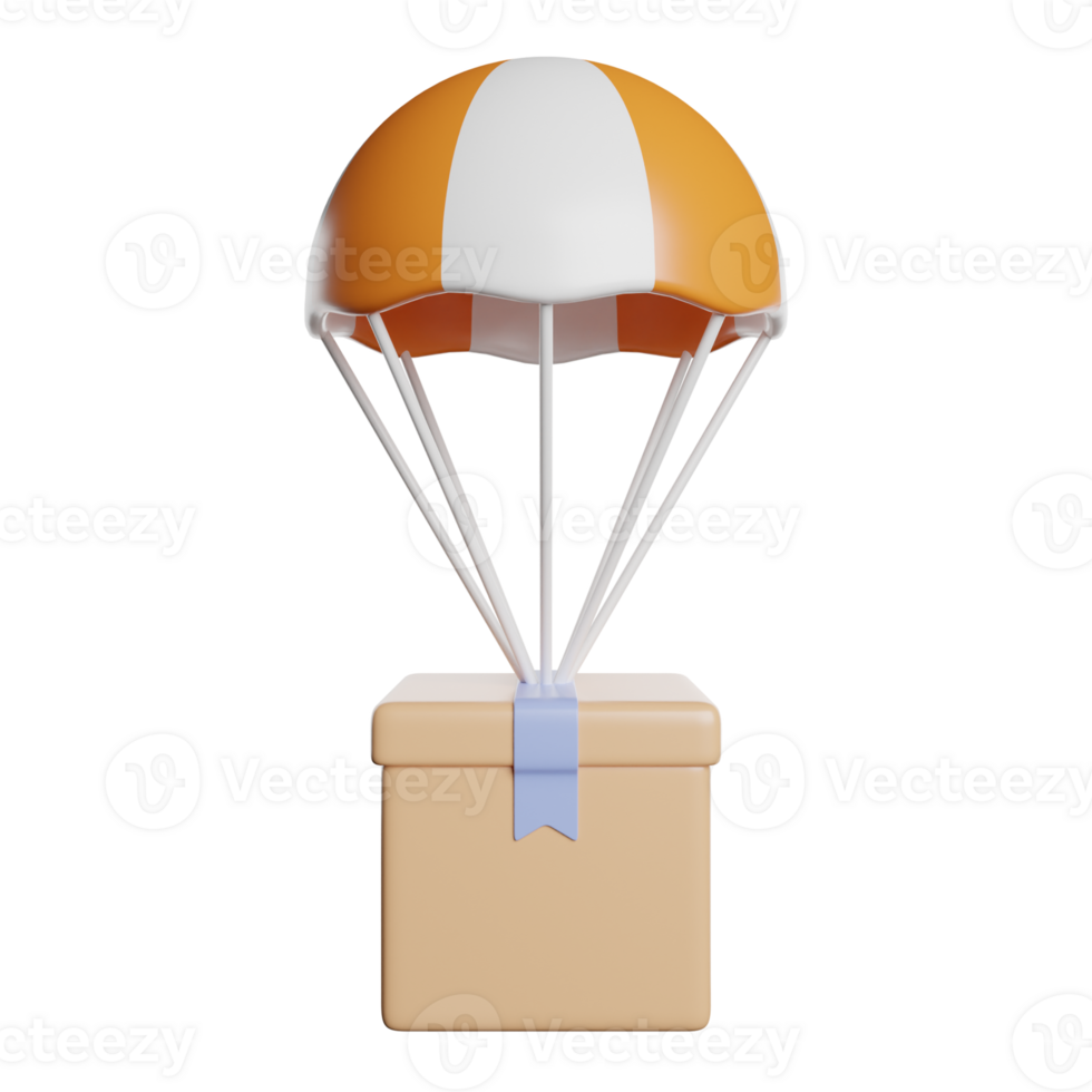 Parachute Balloon Delivery png