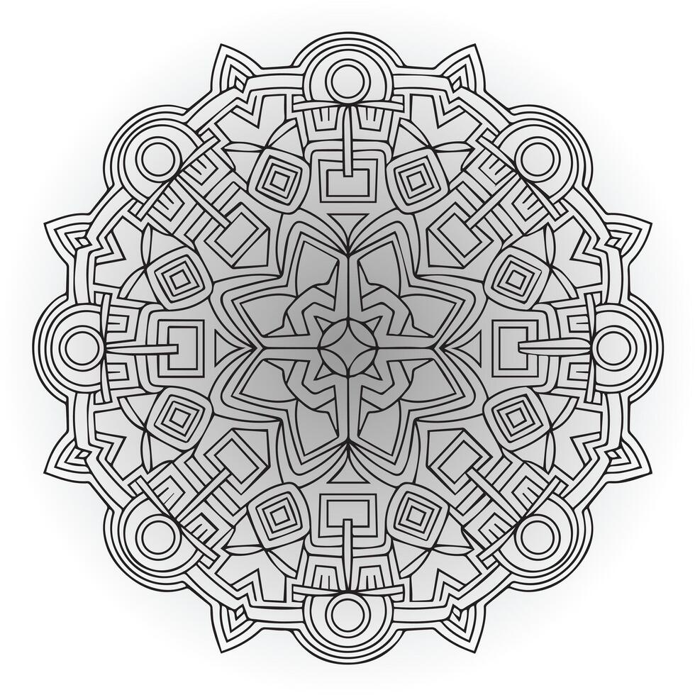 Geometric Mandala Frames with Detailed Patterns vector