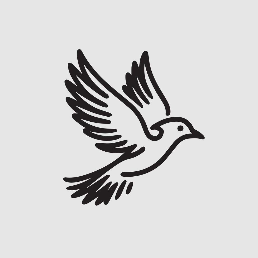bird in the sky vector