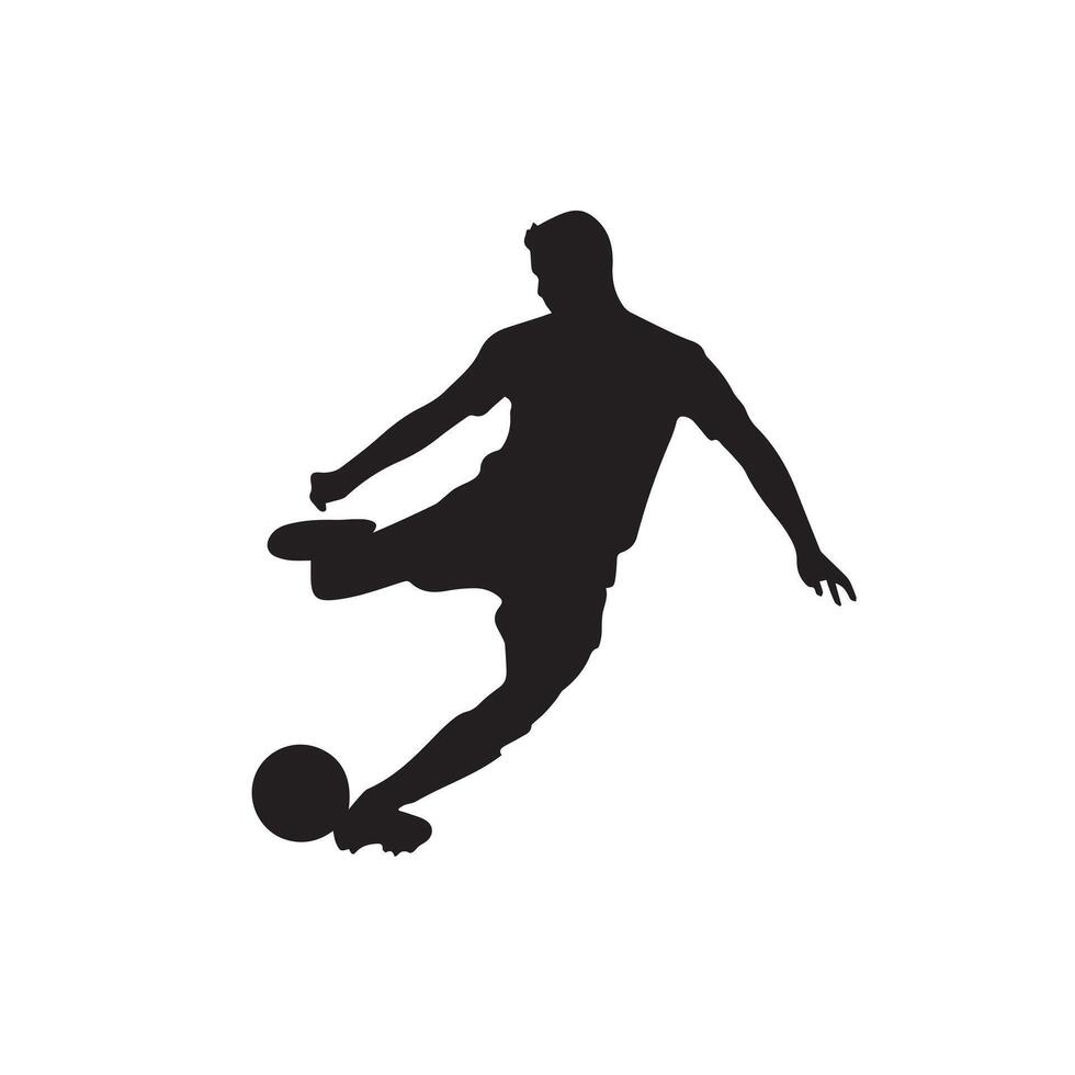Dynamic football players in action vector